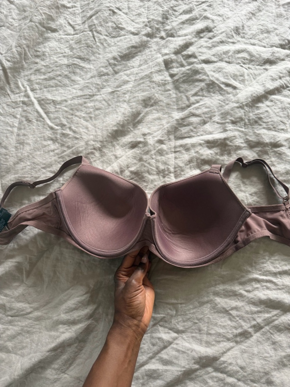 Women's Smooth T-Shirt Bra in Mauve - Picture 3 of 5